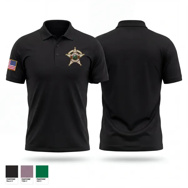 Short Sleeve Performance Polo, Starke County Sheriff's Office, Police, Teamtime, Team time, sublimation, custom sports apparel, team uniforms, spirit wear, spiritwear, sports uniforms, custom shirts, team store, custom team store, fundraiser sports, apparel fundraiser
