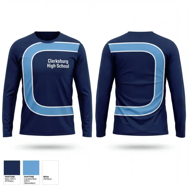 Long Sleeve Performance Shirt, Clarksburg High School, , Teamtime, Team time, sublimation, custom sports apparel, team uniforms, spirit wear, spiritwear, sports uniforms, custom shirts, team store, custom team store, fundraiser sports, apparel fundraiser