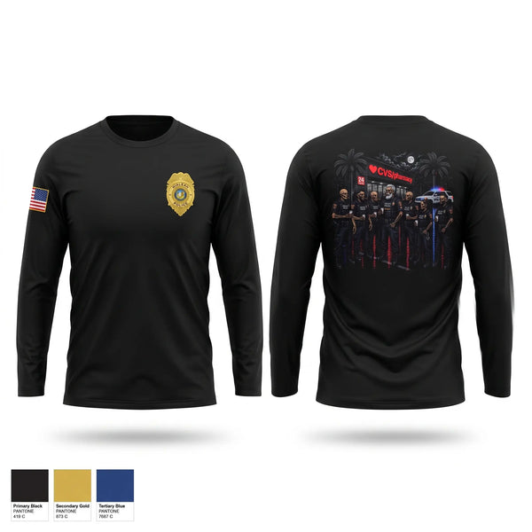 Long Sleeve Performance Shirt, Hialeah police, Police, Teamtime, Team time, sublimation, custom sports apparel, team uniforms, spirit wear, spiritwear, sports uniforms, custom shirts, team store, custom team store, fundraiser sports, apparel fundraiser