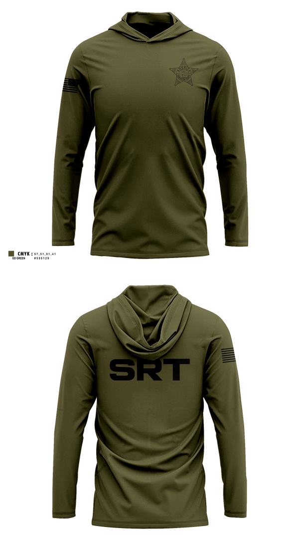 Long Sleeve hooded sunshirt, Coshocton SRT, Police, Teamtime, Team time, sublimation, custom sports apparel, team uniforms, spirit wear, spiritwear, sports uniforms, custom shirts, team store, custom team store, fundraiser sports, apparel fundraiser