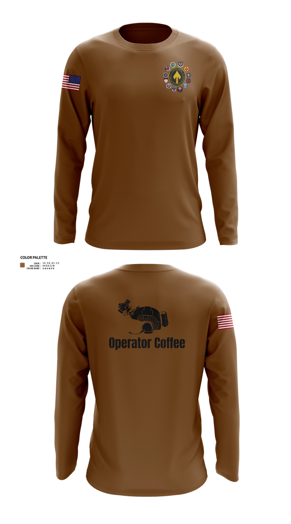 Long Sleeve Performance Shirt, USSOCOM, Army, Teamtime, Team time, sublimation, custom sports apparel, team uniforms, spirit wear, spiritwear, sports uniforms, custom shirts, team store, custom team store, fundraiser sports, apparel fundraiser