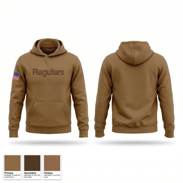 Hoodie, Regulars, Army, Teamtime, Team time, sublimation, custom sports apparel, team uniforms, spirit wear, spiritwear, sports uniforms, custom shirts, team store, custom team store, fundraiser sports, apparel fundraiser