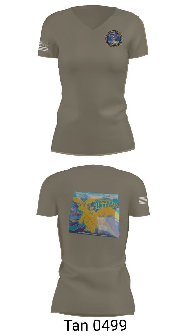 Womens Short Sleeve Vneck Shirt, Information Warfare Training Command Corry Station, Navy, Teamtime, Team time, sublimation, custom sports apparel, team uniforms, spirit wear, spiritwear, sports uniforms, custom shirts, team store, custom team store, fundraiser sports, apparel fundraiser