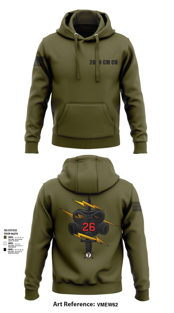 Hoodie, 26th CM Co, , Teamtime, Team time, sublimation, custom sports apparel, team uniforms, spirit wear, spiritwear, sports uniforms, custom shirts, team store, custom team store, fundraiser sports, apparel fundraiser
