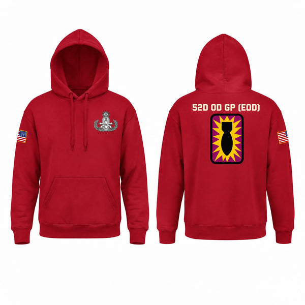 Hoodie, 52D Ordnance Group (EOD), Army, Teamtime, Team time, sublimation, custom sports apparel, team uniforms, spirit wear, spiritwear, sports uniforms, custom shirts, team store, custom team store, fundraiser sports, apparel fundraiser
