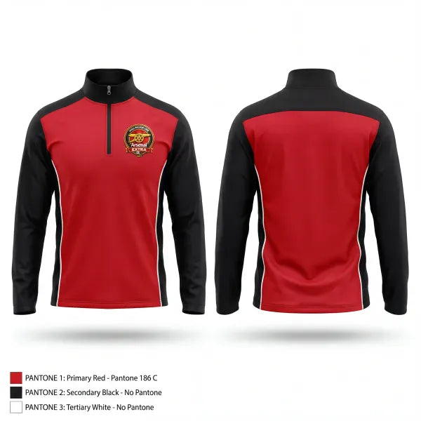 Quarter Zip Jacket, Region 1398 Arsenal, Men's Soccer, Teamtime, Team time, sublimation, custom sports apparel, team uniforms, spirit wear, spiritwear, sports uniforms, custom shirts, team store, custom team store, fundraiser sports, apparel fundraiser
