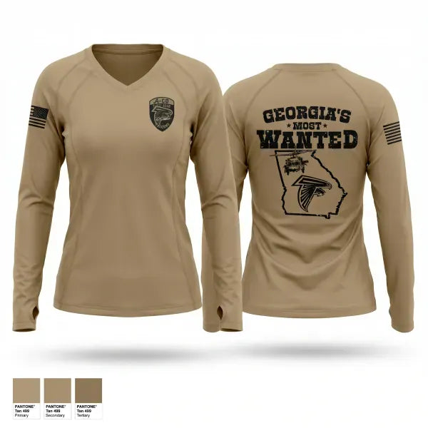 Womens Long Sleeve Vneck Shirt, A-Co 1-171, National Guard, Teamtime, Team time, sublimation, custom sports apparel, team uniforms, spirit wear, spiritwear, sports uniforms, custom shirts, team store, custom team store, fundraiser sports, apparel fundraiser