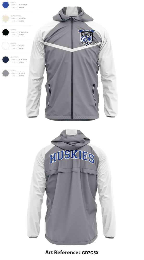 HOWARD COUNTY YOUTH HOCKEY CLUB 22258826 Windbreaker - 4