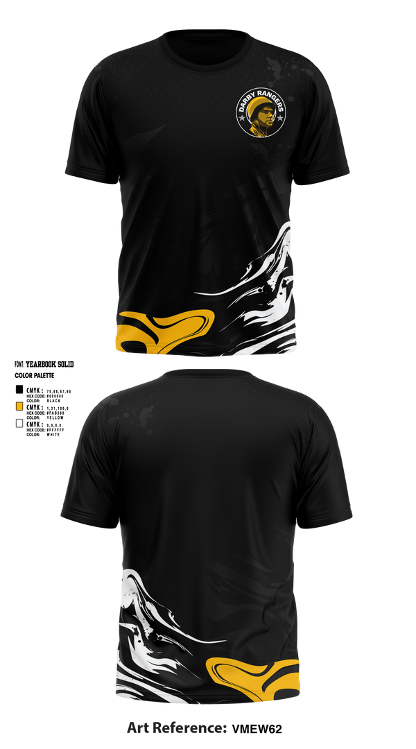 Darby Middle School Cross Country 88381014 Short Sleeve Performance Shirt - 1