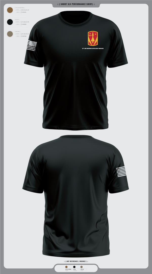 31st Air Defense Artillery Brigade 63211625 Short Sleeve Performance Shirt - 1
