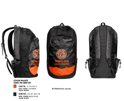 Rising Sun High School Cross Country 36373162 Gear Bag -1