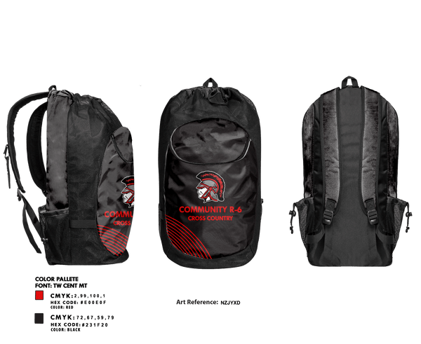 Community R-6 High School Cross Country 69678313 Gear Bag -1