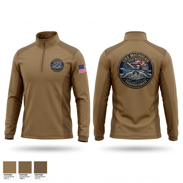 Windbreaker, USS Michigan TorpedoMan, Navy, Teamtime, Team time, sublimation, custom sports apparel, team uniforms, spirit wear, spiritwear, sports uniforms, custom shirts, team store, custom team store, fundraiser sports, apparel fundraiser