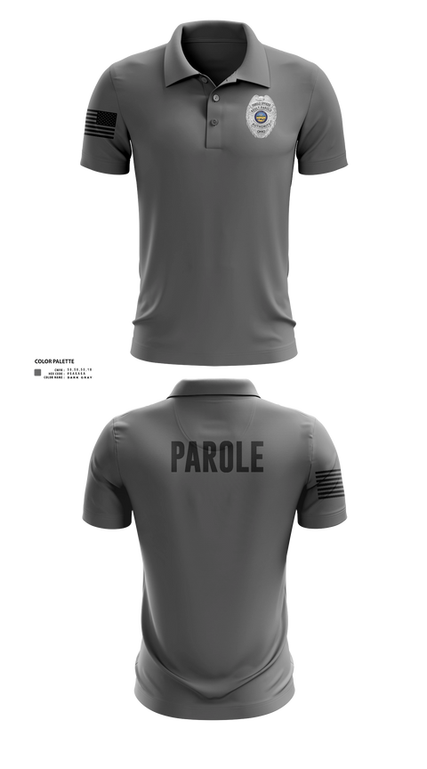 Short Sleeve Performance Polo, Adult Parole Authority, Police, Teamtime, Team time, sublimation, custom sports apparel, team uniforms, spirit wear, spiritwear, sports uniforms, custom shirts, team store, custom team store, fundraiser sports, apparel fundraiser
