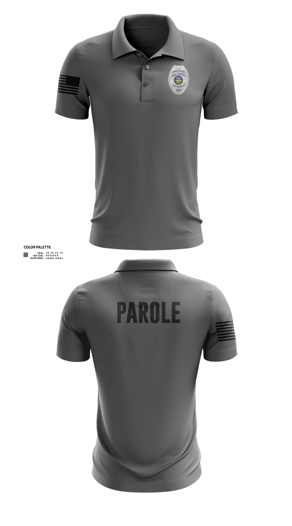 Short Sleeve Performance Polo, Adult Parole Authority, Police, Teamtime, Team time, sublimation, custom sports apparel, team uniforms, spirit wear, spiritwear, sports uniforms, custom shirts, team store, custom team store, fundraiser sports, apparel fundraiser