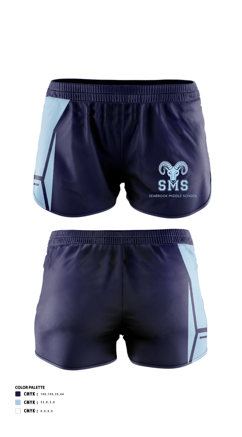 Seabrook Middle School Cross Country 67061489 Women's Shorts - 1