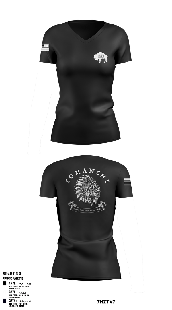 Charlie 1/25 Women's Short Sleeve V-neck Shirt - 1
