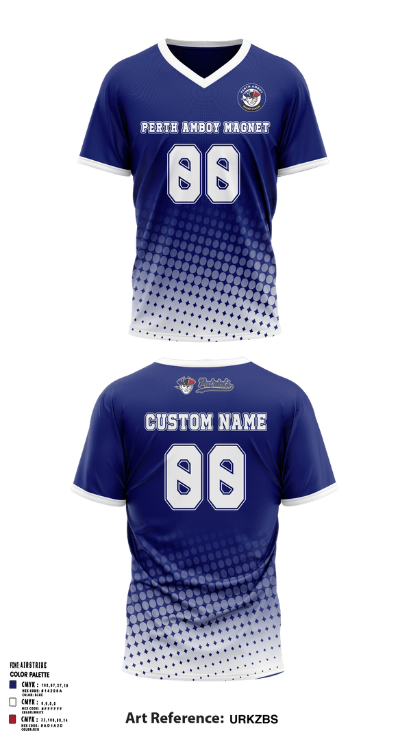 Perth Amboy Magnet School Soccer 11341970 Mens Soccer Jersey - 40