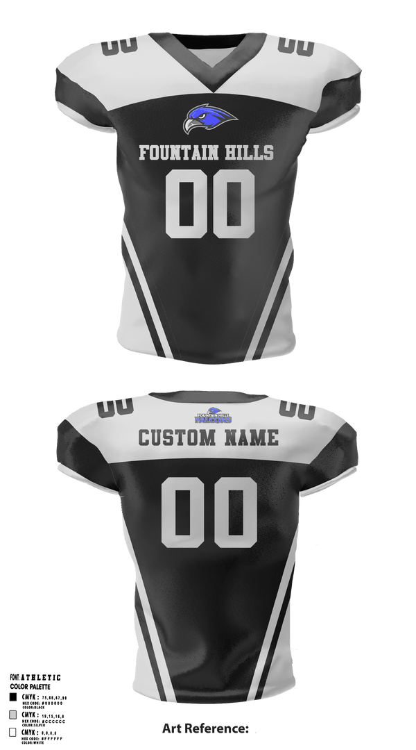 Fountain Hills Pom Team 54391807 Football Jersey - 1