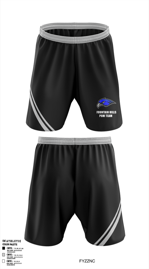 Fountain Hills Pom Team 54391807 Athletic Shorts With Pockets - 1
