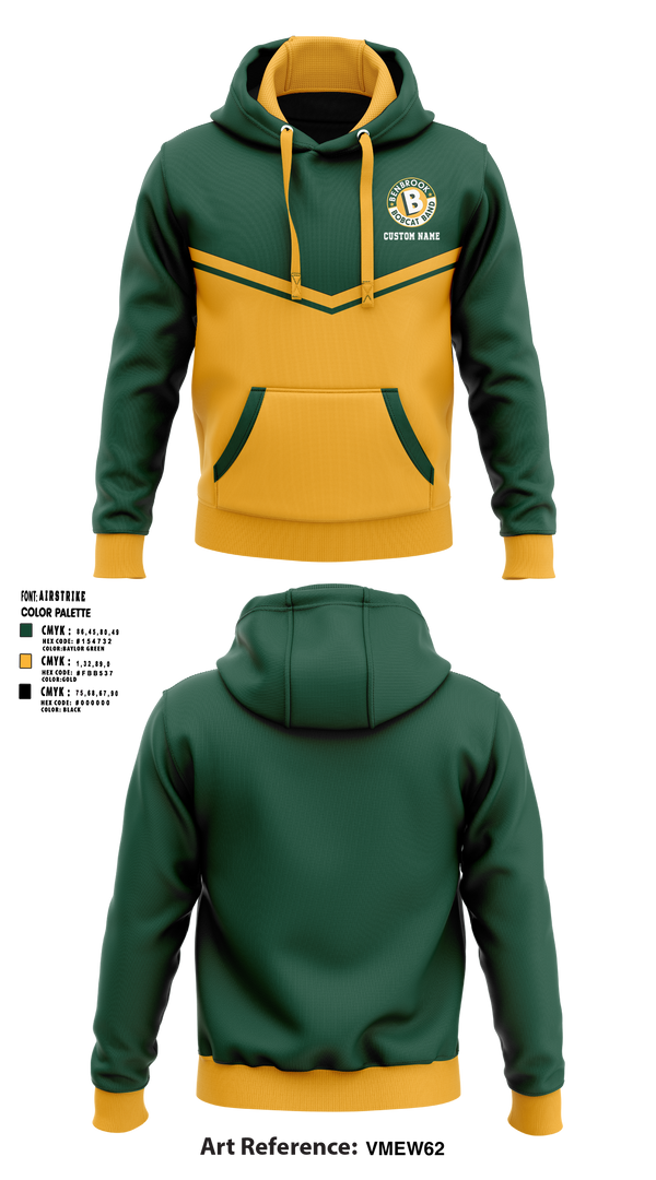 Benbrook High School Bobcat Marching Band 42896694 Hoodie - 1