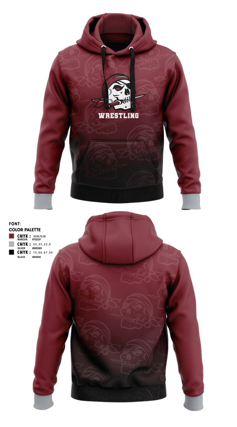 Braden River High School Wrestling 19591085 Hoodie - 3