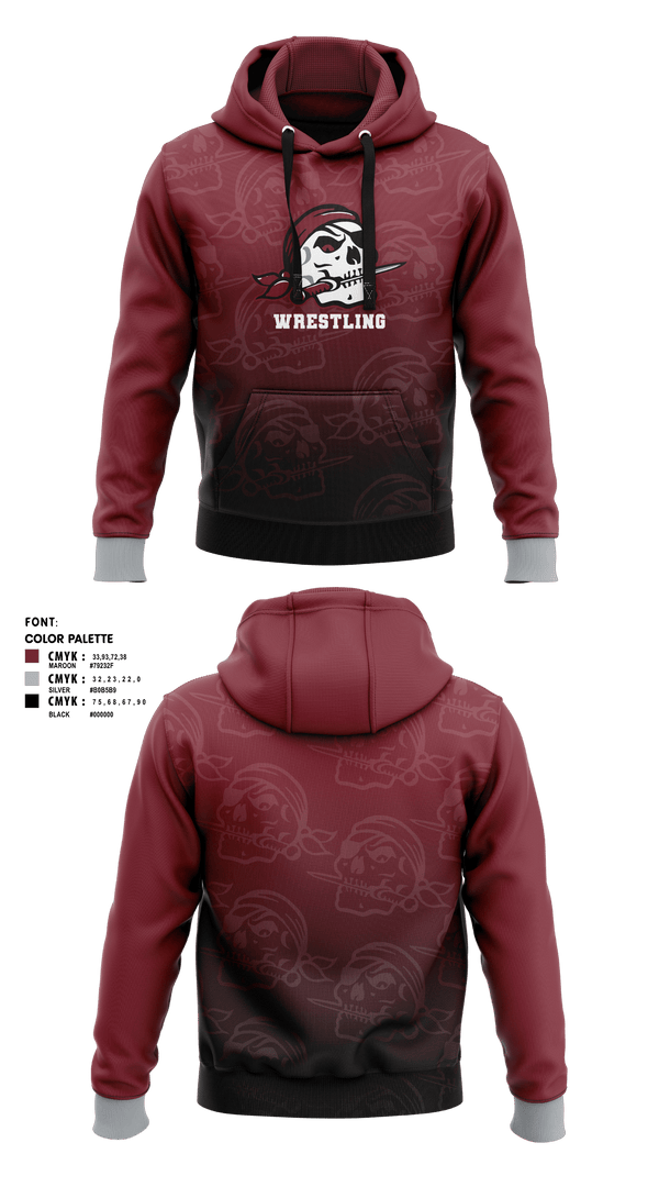 Braden River High School Wrestling 19591085 Hoodie - 3