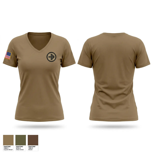 Womens Short Sleeve Vneck Shirt, 181 IN HHC, Army, Teamtime, Team time, sublimation, custom sports apparel, team uniforms, spirit wear, spiritwear, sports uniforms, custom shirts, team store, custom team store, fundraiser sports, apparel fundraiser