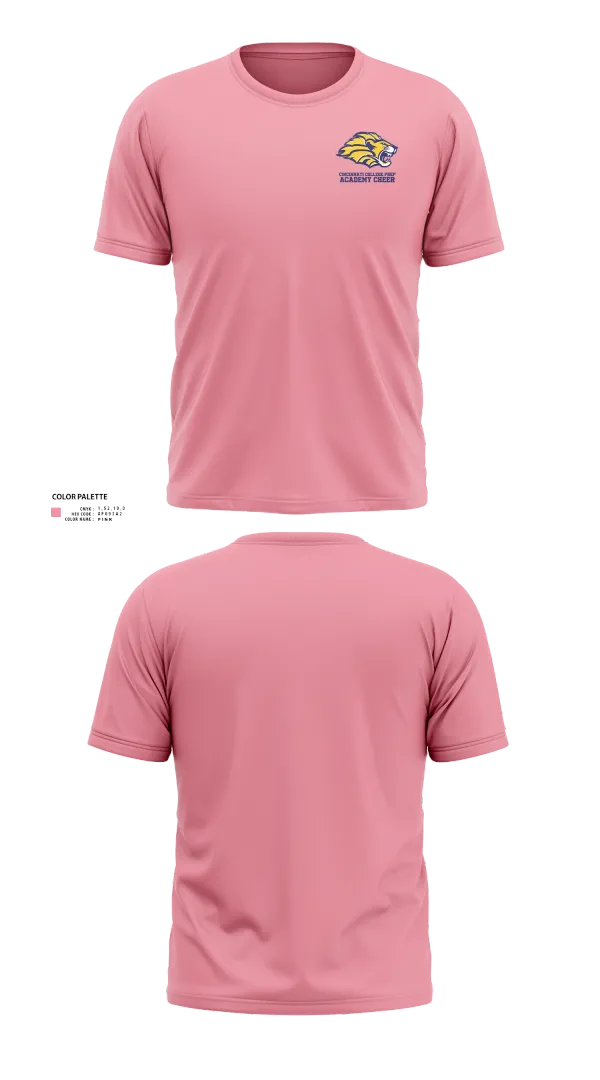 Old School Cotton Feel Shirt, Cincinnati College Prep Academy Cheer, Cheer, Teamtime, Team time, sublimation, custom sports apparel, team uniforms, spirit wear, spiritwear, sports uniforms, custom shirts, team store, custom team store, fundraiser sports, apparel fundraiser