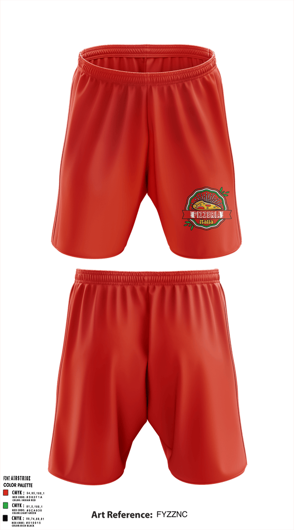 Pizzeria Italia Athletic Shorts With Pockets - 1