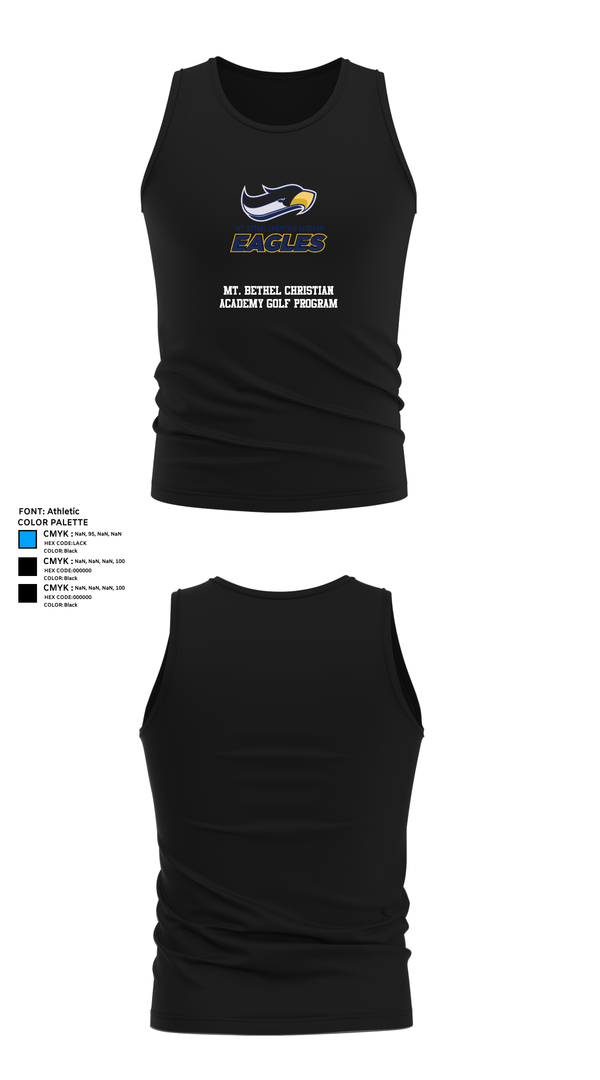 Tank Top, Mt. Bethel Christian Academy Golf Program, Golf, Teamtime, Team time, sublimation, custom sports apparel, team uniforms, spirit wear, spiritwear, sports uniforms, custom shirts, team store, custom team store, fundraiser sports, apparel fundraiser
