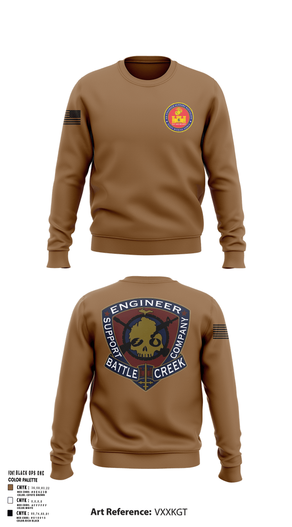 6th Engineer Support 55930969 Crew Neck Sweatshirt - 125