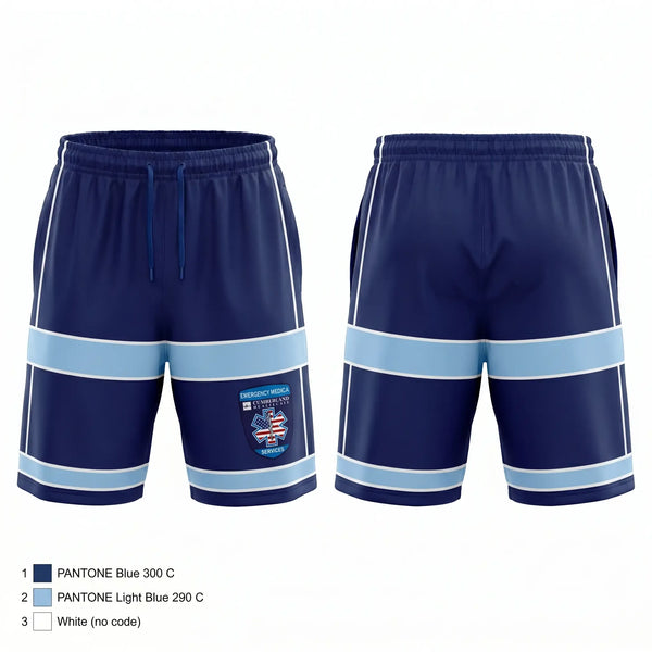 Athletic Shorts With Pockets, Cumberland Healthcare, EMS/EMT, Teamtime, Team time, sublimation, custom sports apparel, team uniforms, spirit wear, spiritwear, sports uniforms, custom shirts, team store, custom team store, fundraiser sports, apparel fundraiser