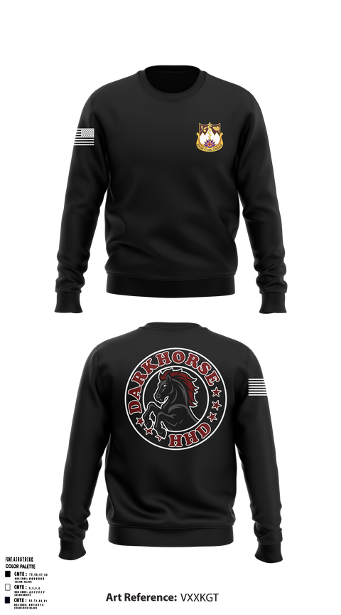 HHD, 627TH Hospital Center 42865574 Crew Neck Sweatshirt - 1