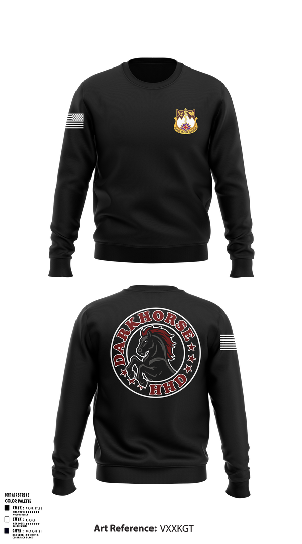 HHD, 627TH Hospital Center 42865574 Crew Neck Sweatshirt - 1