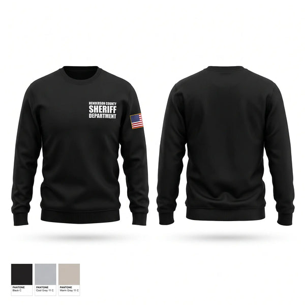 Crew Neck Sweatshirt, Henderson County Sheriff Department, Police, Teamtime, Team time, sublimation, custom sports apparel, team uniforms, spirit wear, spiritwear, sports uniforms, custom shirts, team store, custom team store, fundraiser sports, apparel fundraiser