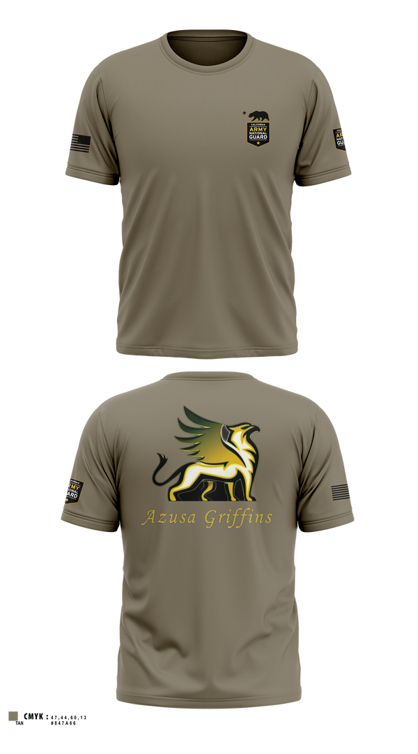 TEAM AZUSA GRIFFINS Short Sleeve Performance Shirt - 2