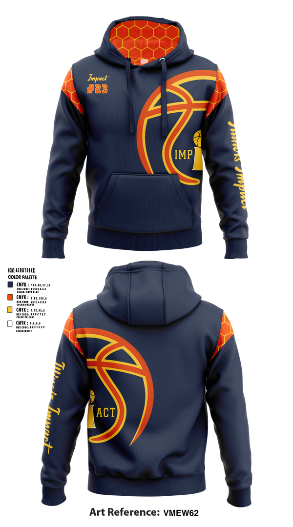 Illinois Impact Basketball 87881800 Hoodie - 1