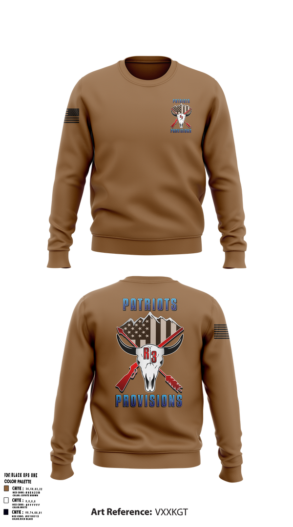 Patriots Provisions LLC 41606717 Crew Neck Sweatshirt - 1