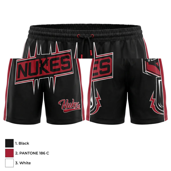 Athletic Shorts With Pockets, Nukes, Baseball, Teamtime, Team time, sublimation, custom sports apparel, team uniforms, spirit wear, spiritwear, sports uniforms, custom shirts, team store, custom team store, fundraiser sports, apparel fundraiser