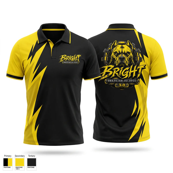 Short Sleeve Performance Polo, Bright Brazilian Jiu Jitsu, , Teamtime, Team time, sublimation, custom sports apparel, team uniforms, spirit wear, spiritwear, sports uniforms, custom shirts, team store, custom team store, fundraiser sports, apparel fundraiser