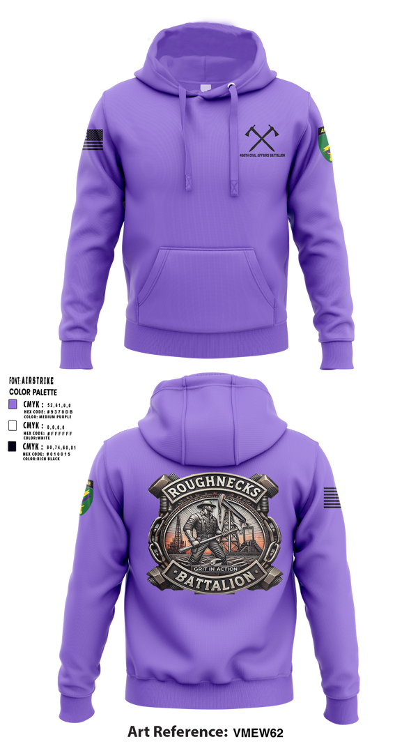 486th Civil Affairs Battalion Hoodie - 1