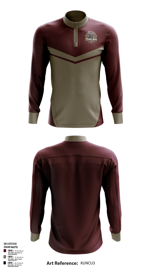 Tehillah Christian Academy 71436113 Quarter Zip Jacket - 1