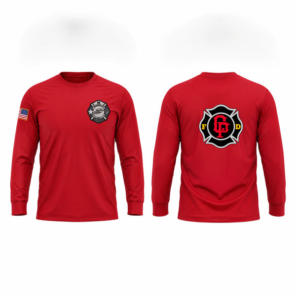 Long Sleeve Performance Shirt, CPC PASADENA, Fire Department, Teamtime, Team time, sublimation, custom sports apparel, team uniforms, spirit wear, spiritwear, sports uniforms, custom shirts, team store, custom team store, fundraiser sports, apparel fundraiser