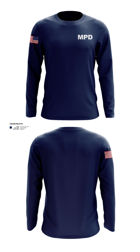 Long Sleeve Performance Shirt, Mobile police dept 4th precinct 3rd Squad, Police, Teamtime, Team time, sublimation, custom sports apparel, team uniforms, spirit wear, spiritwear, sports uniforms, custom shirts, team store, custom team store, fundraiser sports, apparel fundraiser