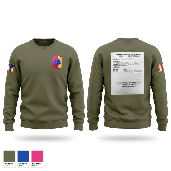 Crew Neck Sweatshirt, C Btry 1/623rd FA, Army, Teamtime, Team time, sublimation, custom sports apparel, team uniforms, spirit wear, spiritwear, sports uniforms, custom shirts, team store, custom team store, fundraiser sports, apparel fundraiser