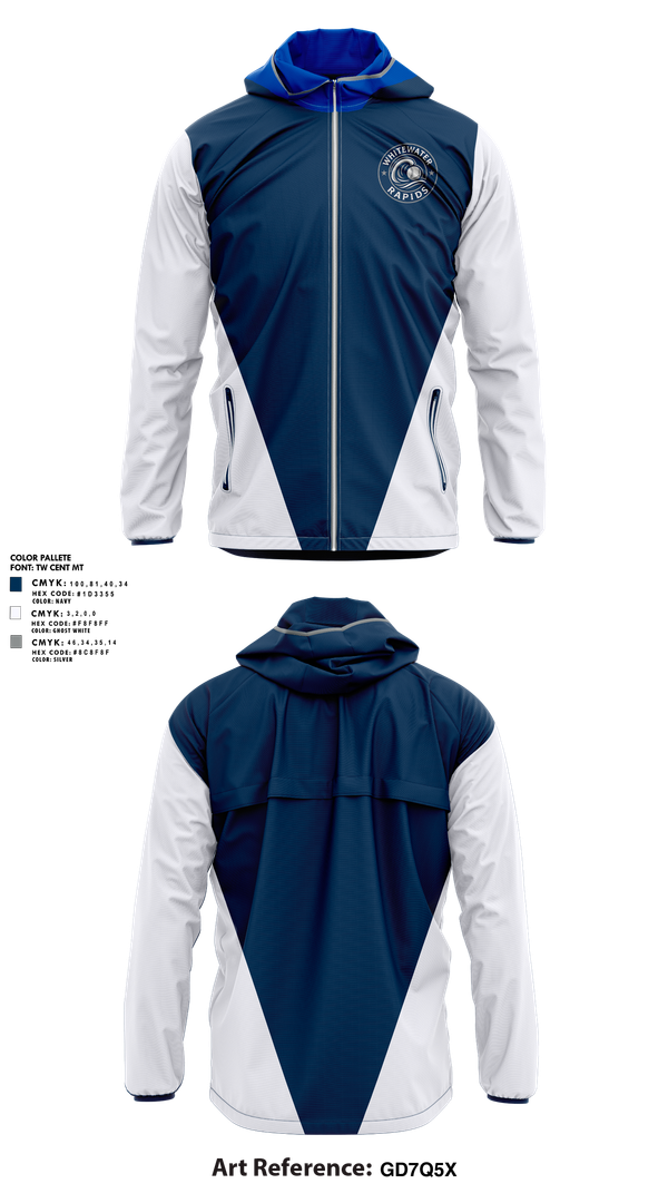 Windbreaker, Whitewater Rapids, Baseball, Teamtime, Team time, sublimation, custom sports apparel, team uniforms, spirit wear, spiritwear, sports uniforms, custom shirts, team store, custom team store, fundraiser sports, apparel fundraiser