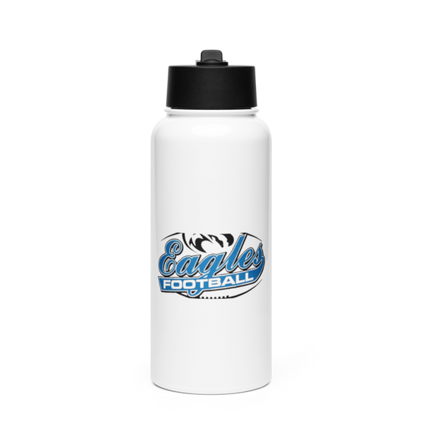 Jacksonville High School Basketball 50622898 Stainless Steel Water Bottle with a Straw Lid