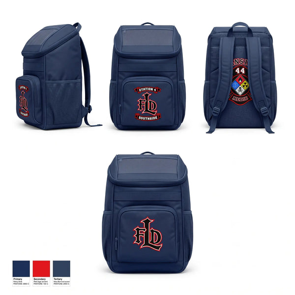 Gear Bag, Lansing Fire Dept - Station 4, Fire Department, Teamtime, Team time, sublimation, custom sports apparel, team uniforms, spirit wear, spiritwear, sports uniforms, custom shirts, team store, custom team store, fundraiser sports, apparel fundraiser