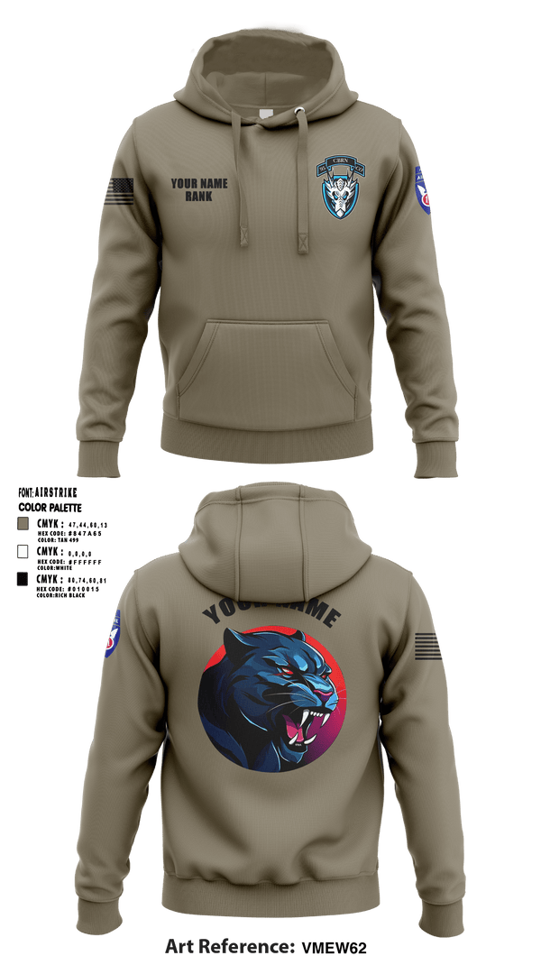 1st Platoon, 95th CBRN 66149028 Hoodie - 2